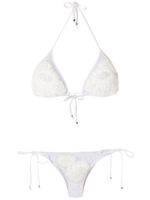 Amir Slama bikini à broderies - Blanc - thumbnail