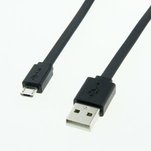 ROLINE USB 2.0 kabel, USB A M - Micro USB B M, zwart, 1 m