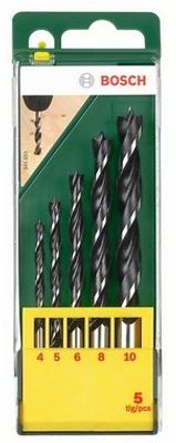 Bosch Accessories 2607019440 Hout-spiraalboorset 5-delig 4 mm, 5 mm, 6 mm, 8 mm, 10 mm Cilinderschacht 1 set(s)