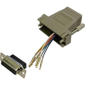 BKL Electronic 10121118 Adapter D-sub bus 15-polig - RJ45-bus 1 stuk(s) Single