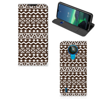 Nokia 1.4 Hoesje met Magneet Aztec Brown