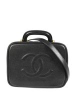 CHANEL Pre-Owned trousse de toilette à logo cousu (1998) - Noir