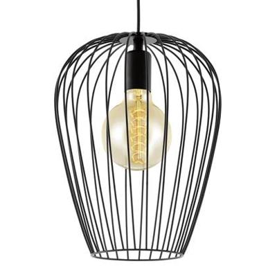 EGLO Newtown hangende plafondverlichting Flexibele montage Zwart E27 A, A+, A++, B, C, D, E