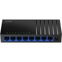 Cudy GS108D Gigabit 8-poorts switch, ethernet-splitter, desktopsplitter, zonder ventilator, verkeersoptimalisatie, plug and play