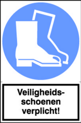 Vh schoenen verplicht!