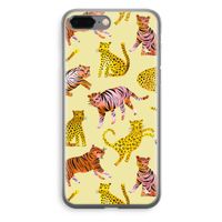 Cute Tigers and Leopards: iPhone 8 Plus Transparant Hoesje - thumbnail