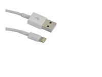 Microconnect Lightning1 USB-kabel, 1 m, USB A, wit - USB-kabel (1 m, USB A, 2.0, stekker/stekker, wit)