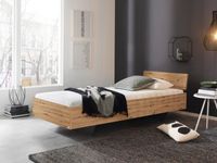 Bed IXANA 90x200 cm artisan eik met hoofdeinde - thumbnail