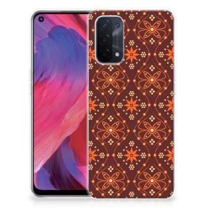 OPPO A93 5G TPU bumper Batik Brown