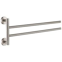 Plieger Vigo handdoekhouder 2-arms RVS brushed 4784431