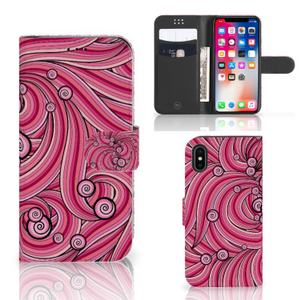 Apple iPhone X | Xs Hoesje Swirl Pink