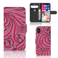 Apple iPhone X | Xs Hoesje Swirl Pink - thumbnail