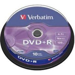 Verbatim DVD+R Matt Silver 4,7 GB 10 stuk(s)