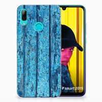 Huawei P Smart 2019 Bumper Hoesje Wood Blue