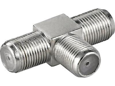 Goobay WE 3014 kabel-connector BNC-F FM > 2x BNC-F FM Roestvrijstaal