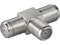 Goobay WE 3014 kabel-connector BNC-F FM > 2x BNC-F FM Roestvrijstaal