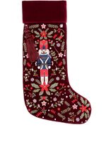 Aspinal Of London chaussettes de noël à broderies - Rouge - thumbnail