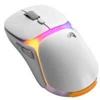Glorious Gaming - draadloze gamingmuis Model O3 - Uitwisselbaar InfinitePlay-batterijsysteem, 8k polling, 130M click optische schakelaars, licht gewicht van 66 g, 30K DPI optische sensor, RGB - Wit