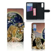 OPPO Find X2 Telefoonhoesje met Pasjes Roofdieren