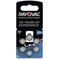 Rayovac Knoopcel ZA675 1.4 V 6 stuk(s) 640 mAh Zink-lucht Hearing Aid Batteries 675 Bli - thumbnail