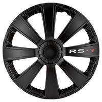 wieldoppen RS-T 15 inch ABS zwart set van 4