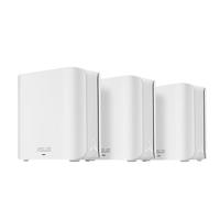 ASUS ZenWiFi BD4 (3-pack) dual-band WLAN, 7 mesh, 3600 Mbit/s, 6500 vierkante meter, 2,5 G dual-poorten, veiligheid en kinderbeveiliging inbegrepen, Smart Home Master SSID