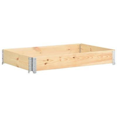 vidaXL Palletopzetrand 100x150 cm massief grenenhout