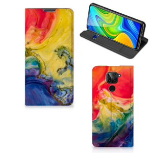 Bookcase Xiaomi Redmi Note 9 Watercolor Dark