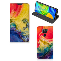 Bookcase Xiaomi Redmi Note 9 Watercolor Dark - thumbnail