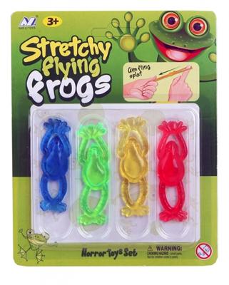Jonotoys kikker katapult 8 cm 4 stuks