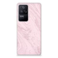 Xiaomi Poco F4 TPU Siliconen Hoesje Marble Pink - Origineel Cadeau Vriendin - thumbnail