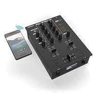 Reloop RMX-10BT 2-kanaals DJ-mixer met 3-bands EQ en Bluetooth-ingang voor draadloze muziek streaming van uw smartphone/tablet rechtstreeks naar uw mixer