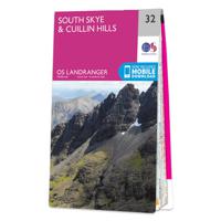 Wandelkaart - Topografische kaart 032 Landranger South Skye & Cuillin