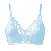 Soft-bh van bio-katoen met elastaan, waterblauw 70B