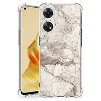 OPPO Reno8 T 4G Anti-Shock Hoesje Marmer Beige - thumbnail