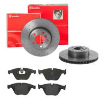 Remmenset, remschijf BREMBO, Remschijftype: Geperforeerd / Geventileerd, Inbouwplaats: Vooras, u.a. für BMW - thumbnail