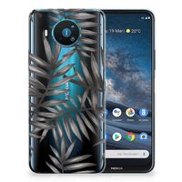 Nokia 8.3 TPU Case Leaves Grey - thumbnail