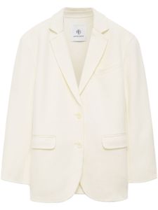 ANINE BING blazer Quinn à simple boutonnage - Blanc