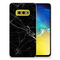 Samsung Galaxy S10e TPU Siliconen Hoesje Marmer Zwart - Origineel Cadeau Vader