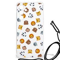 Doorzichtige Silicone Hoesje voor Samsung Galaxy A55 Dieren Emojis