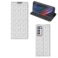 OPPO Find X3 Neo Hoesje met Magneet Stripes Dots - thumbnail