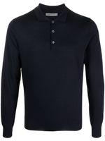 Corneliani 120's virgin wool polo shirt - Bleu