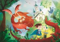 Clementoni Legpuzzel Draak & Ridder 180 stukjes