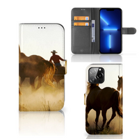 iPhone 13 Pro Max Telefoonhoesje met Pasjes Design Cowboy - thumbnail