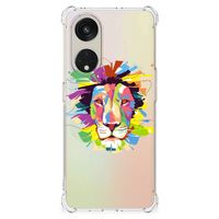 OPPO A98 Stevig Bumper Hoesje Lion Color - thumbnail