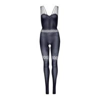 Leg Avenue bodysuit met open kruis zwart