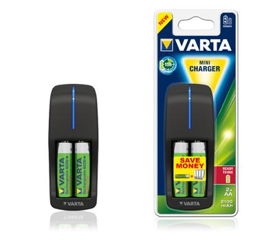 Varta Mini Lader Batterijlader Incl. oplaadbare batterijen NiMH AAA (potlood), AA (penlite)