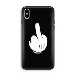 Middle finger black: iPhone X Tough Case