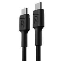 GC PowerStream | 30cm USB C naar Type C Kabel Nylon Cable Snellaadkabel 60W Power Delivery | Quick Charge 3.0 | voor Samsung Galaxy S22 S21 S20 Ultra S10 S9 S8+ | Note 20 10 | Ipad Pro 2020 Macbook Pro