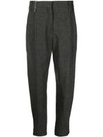 Brunello Cucinelli pantalon fuselé à ornements métallisés - Gris